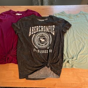 Lot of 3 Abercrombie Kids Short Sleeve Shirts